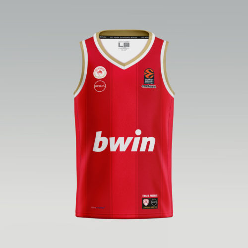 Olympiacos Red 2024-2025 EuroLeague Jersey