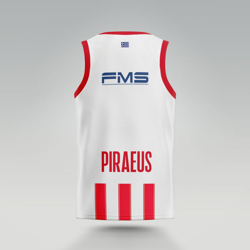 Red & White 2024-2025 Olympiacos EuroLeague Jersey