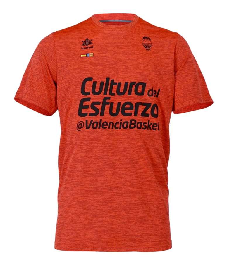 Valencia Basket Orange Warm-up T-Shirt 2024-25 Liga ACB