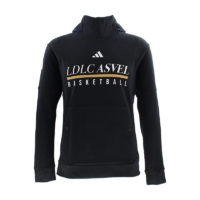 2024-25 LDLC ASVEL black sweatshirt with hoodie