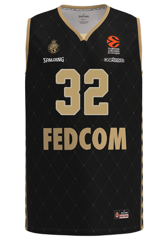 Maillot Matthew Strazel Roca Team Monaco EuroLeague Noir 2024-25