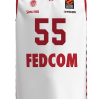 Maillot Mike James Roca Team Monaco EuroLeague blanc 2024-25