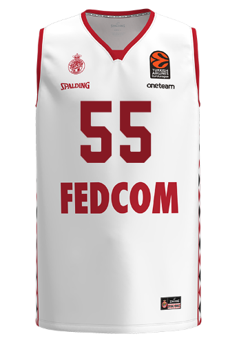 Mike James Roca Team Monaco EuroLeague Jersey white 2024-25