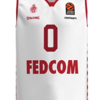 Elie Okobo Roca Team Monaco EuroLeague jersey white 2024-25