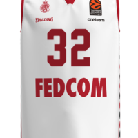 Maillot Matthew Strazel Roca Team Monaco EuroLeague blanc 2024-25