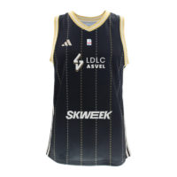 Black LDLC ASVEL LNB jersey 2024-2025 front