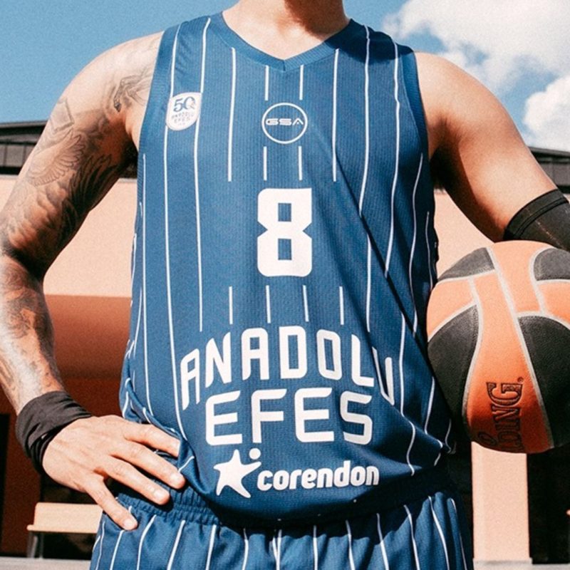 Anadolu Efes Istanbul 2025-26 blue jersey