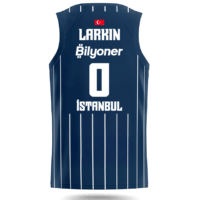 Efes Istanbul EuroLeague jersey 2025-26 Rear Larkin