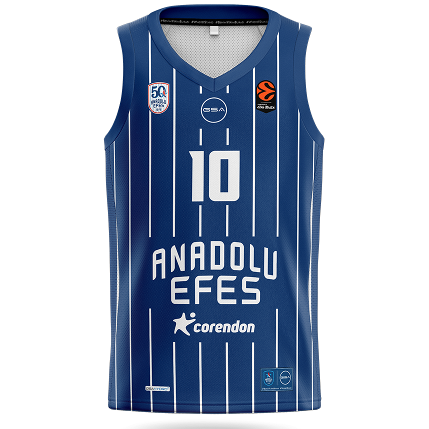 Maillot Efes Istanbul EuroLeague 2025-26 Avant Cordinier