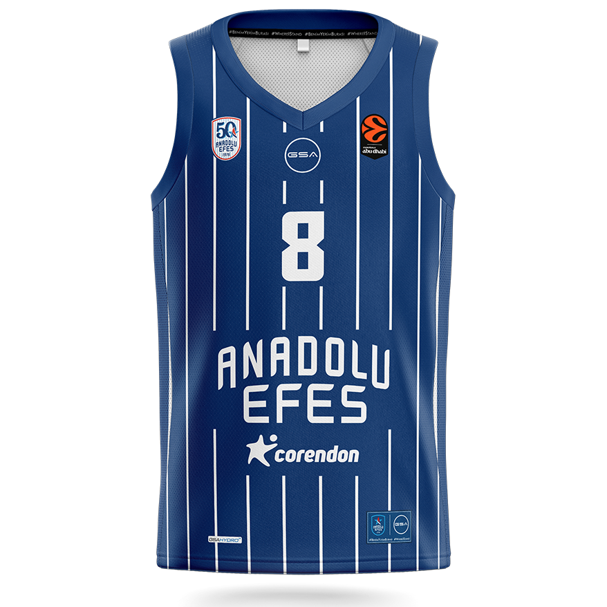 Maillot Efes Istanbul EuroLeague 2025-26 Avant Weiler Babb