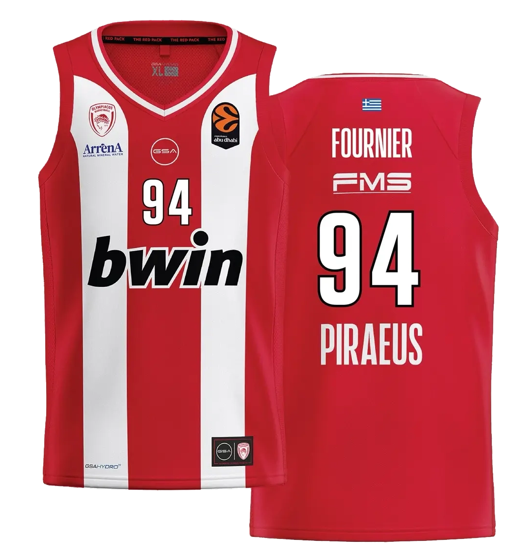 Maillot Olympiacos EuroLeague 2025-26 Fournier