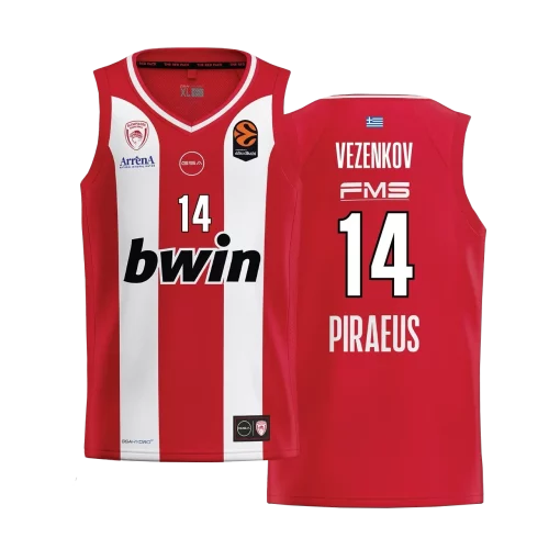 Maillot Olympiacos EuroLeague 2025-26 Vezenkov